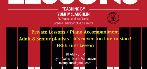 “Piano Lessons” Flyer