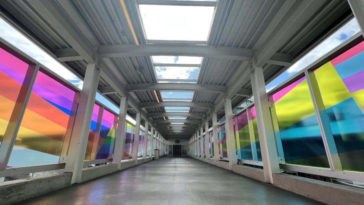 Pride Window Graphics at Vancouver International Airport